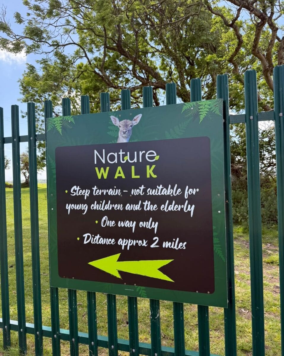 nature walk sign